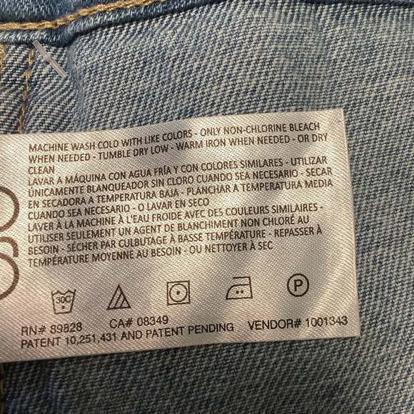 Sam Edelman NWT Women’s size 31 lattice pocket Bay trouser denim flare jeans - Picture 7 of 11